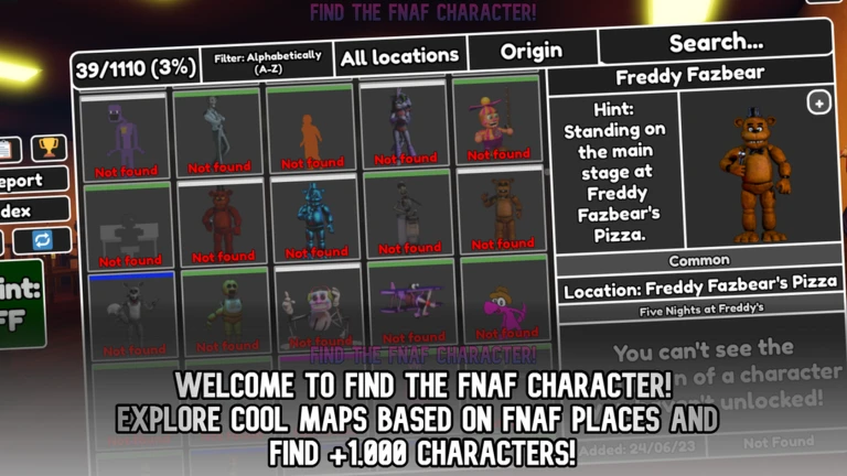 Find the FNaF Character 위키: 혼자 플레이 가능, 호러 게임 | Roblox