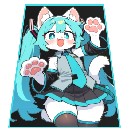 Cute miku furry cape Roblox item