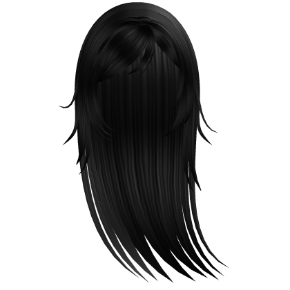 Black Windy Wispy Emo Hair Roblox item