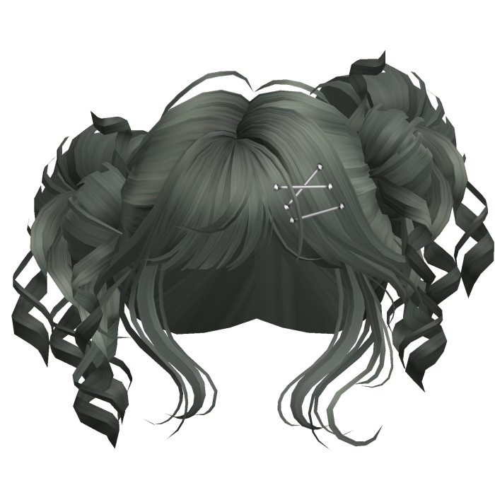Tilted Elegant Princess Buns (Dark Green)