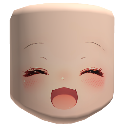 😊 Cute Happy Anime Face (3D) 😊 Roblox item