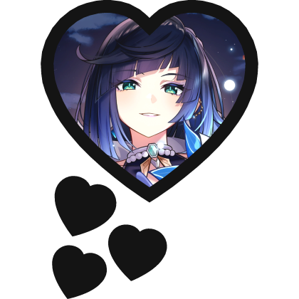 Yelan Thinking Hearts Genshin Impact