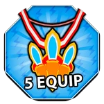 5 Medal Equip