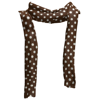 ♡ cute harajuku brown polka dot long scarf 1.0 