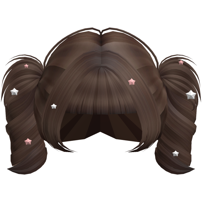 ☆ : short curly hair w/sparkling stars