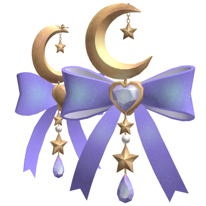 Purple Magical Celestial Earrings (Gold)