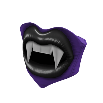 Halloween Vampire Lips Corset - Black Purple