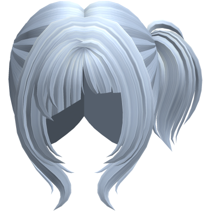 Swirly Side Ponytail Hair Sky Blue Roblox item
