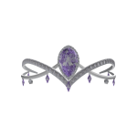 Graceful Purple Diamond Tiara