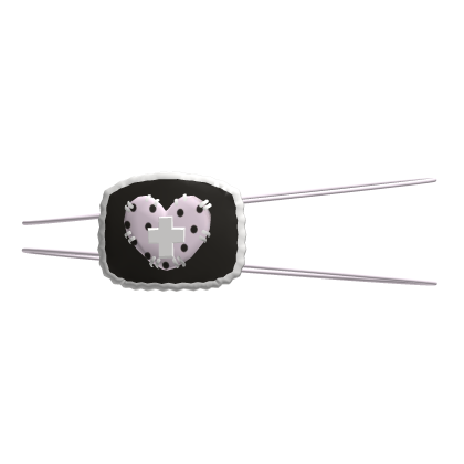 ♡ black nurse heart eyepatch