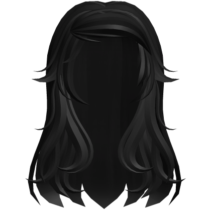 Black Wavy Long Hair  Roblox item