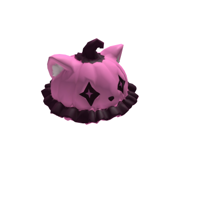 pink pumpkin cat hat