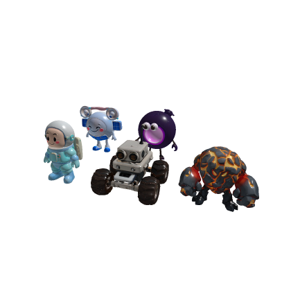 5 Brainrot Space Mascots – Modular Character Kit