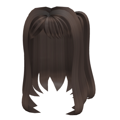 Idol Side Ponytail Hair Brown Roblox item