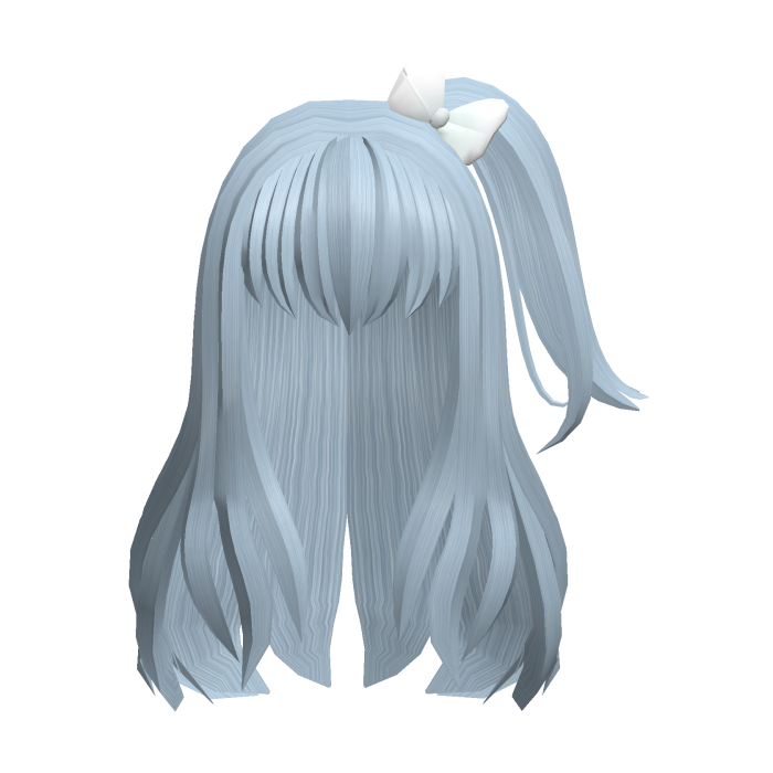 Blue Cute Moe Goth Kawaii lolita Pony Long Hair