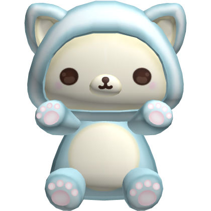 korilakkuma kitty costume blue bear plushie Roblox item