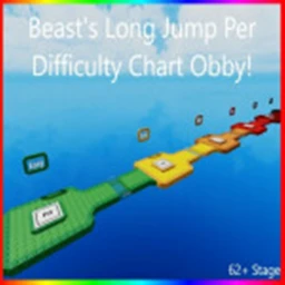 Beast's Long Jump Per Difficulty Chart Obby! icon