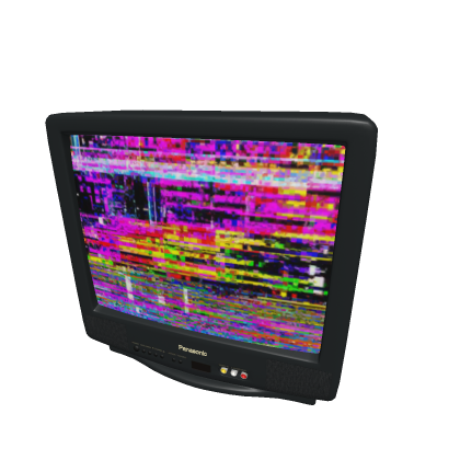 Broken TV (w/ Glitch Effect)