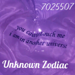 Unknown Zodiac
