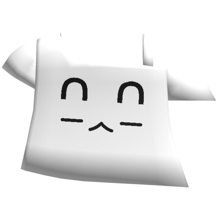 cute bunny kaomoji off shoulder shirt in white