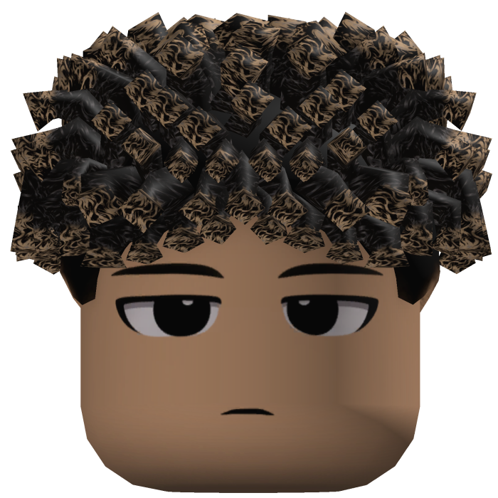 Short Curly Fringe Hair (Black/Blonde)