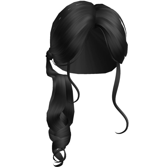 Twisted Sleek Ponytail Angelic Black