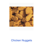 Group of chicken nuggets nice