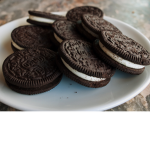 Oreo cookies and milk