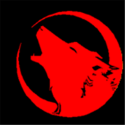 Red wolfs Logo Roblox decal