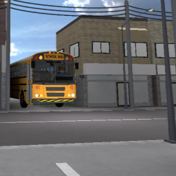 What If There Were American School Buses In Japan?