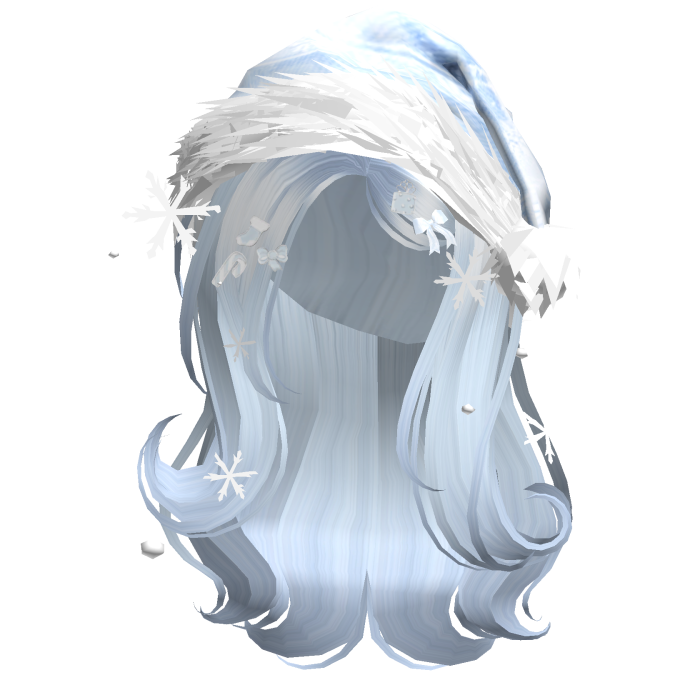 Shy Gentle Swirls w/Santa Hat (Light Blue)