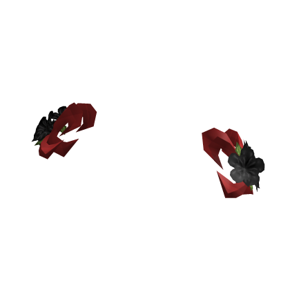 Goddess Flower Arm Roses in Ruby Black