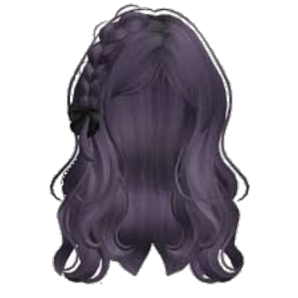 Side Braid Hair (Purple) Roblox decal