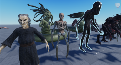 Rigged Monster Pack  preview 1