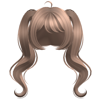 ୨୧ Milk Tea Cute High Wavy Pigtails Roblox item
