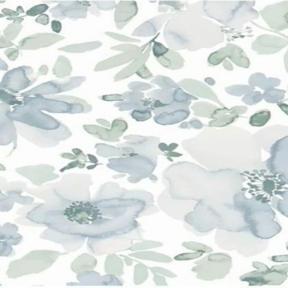 Blue Green Floral Wallpaper Roblox decal