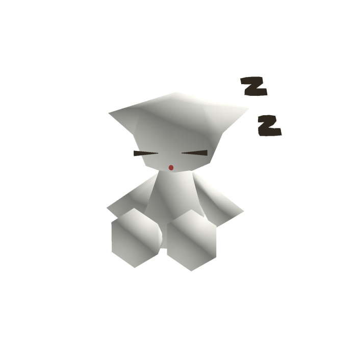 low poly internet cat friend