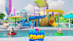 🌊Waterworld Water Park! Work Hotel Escape Survive