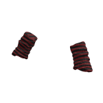 Striped Soft Arm Warmers (Red and Black)