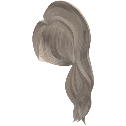 Voluminous Over The Shoulder Hair Platinum Blonde