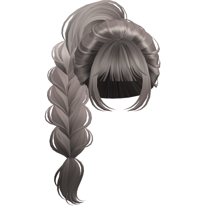 Braided Anime Princess Ponytail Ash Blonde