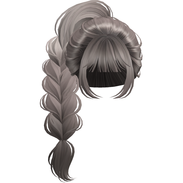 Braided Anime Princess Ponytail Ash Blonde