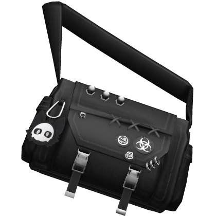 Y2K Punk Grunge Emo Black Streetwear Crossbody Bag Roblox item