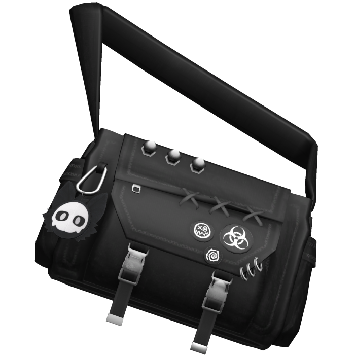 Y2K Punk Grunge Emo Black Streetwear Crossbody Bag
