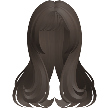 🐾 princess heart shape doll swirl hair dark brown