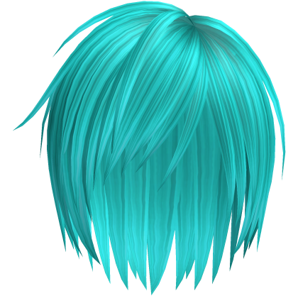 Spiky Anime Boys Emo Vkei Moe Hair (Aqua) Roblox item