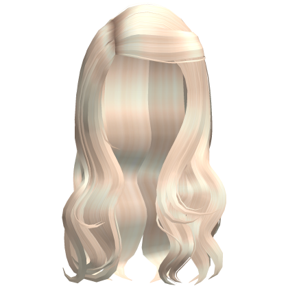 Platinum Blonde Wavy Chic Side Part Hair
