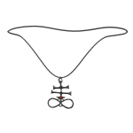 Dark Leviathan Cross Necklace with Gemstone 1.0