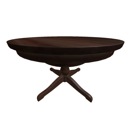 Wooden Round Table Texturized