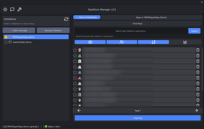 DataStore Elite Manager preview 1